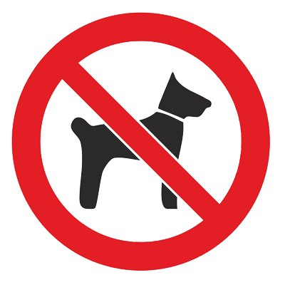 Product image for Знак - Запрещается вход с животными Р-14