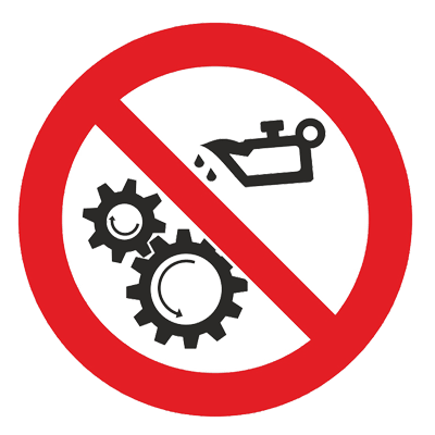 Product image for Знак - Запрещается смазывать механизмы при движении Р-43